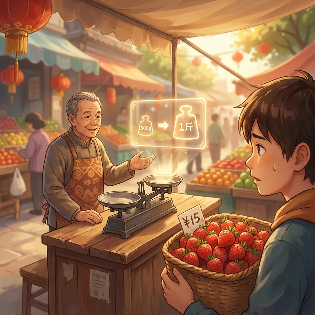 中国でフルーツを買う：斤（ジン）とキログラムの価格の落とし穴